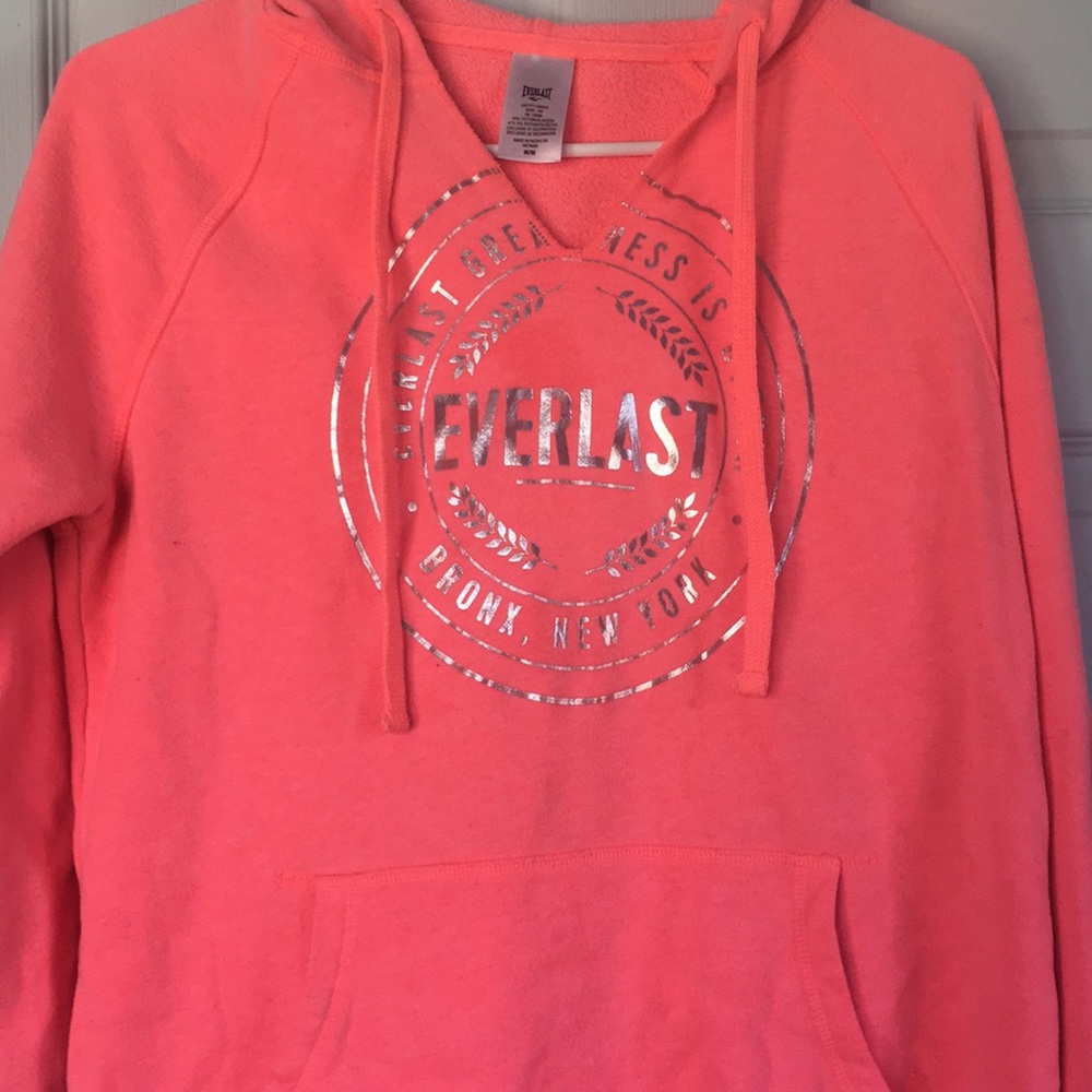 bright pink hoodie